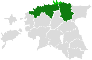 Ladvast kännuni teeninduspiirkonnad kaart